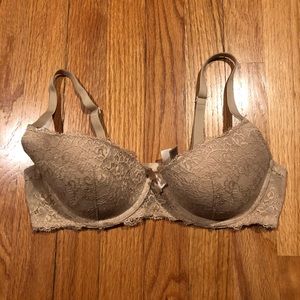 Tan Lace Bra